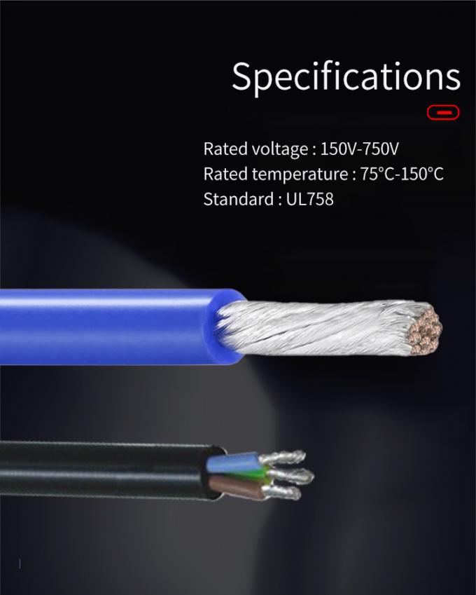 UL3302 34AWG XLPE Copper Wires OD0.44mm XLPE Material Insulation Wires