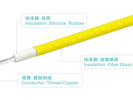 UL3068 silicone rubber cables 300v 150C  28AWG FT2  yellow home appliance uav lighting