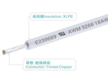 UL3266 300V 125C  10-32AWG XLPE Wires and Cables for Home Appliance Heater Industrial Power