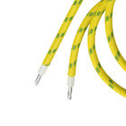 Awm3122 Flexible High Voltage Silicone Rubber Insulation Wire Fiberglass Braiding Cable Green
