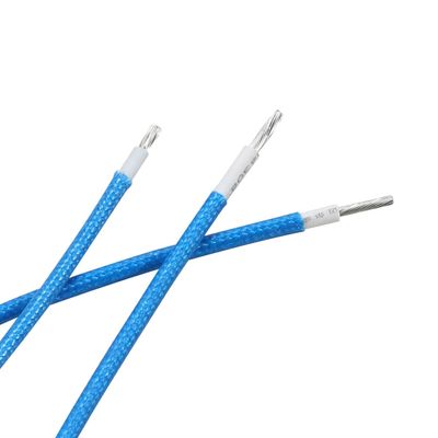 24AWG UL3122 Fiber Glass Braided Wire Silicone 300V