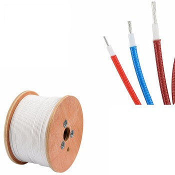 24awg UL3122 Fiberglass Braided Stranded Wire Rubber Coated