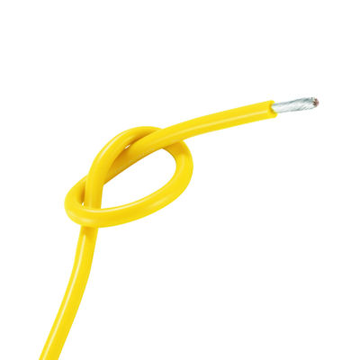 Cooker wires yellow rubber insulated wire 26awg 7/0.16 wires and cables