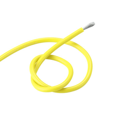 Cooker wires yellow rubber insulated wire 26awg 7/0.16 wires and cables