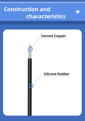 UL3122 Industrial Silicone Rubber Braided Wire Cable 200C High Voltage