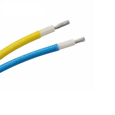 UL3075 600V Rated Voltage 200C Rated Temperature 10AWG Diameter High Flexible Silicone Rubber Fiberglass Braided Wire