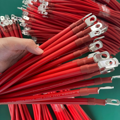 Tinned Copper Conductor Silicone Insulation Battery Connection Cable with 600V Rated Voltage for EV Applications