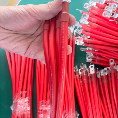 Tinned Copper Conductor Silicone Insulation Battery Connection Cable with 600V Rated Voltage for EV Applications