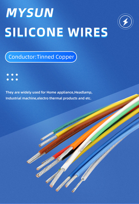 UL3122 Silicone Rubber High Voltage Silicone Wire Industrial Power Braided Cable 600V